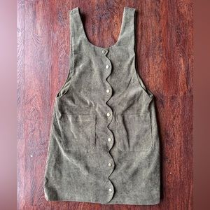 Corduroy Pinafore Dress